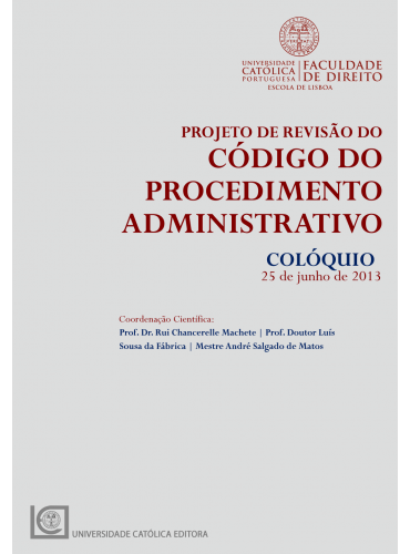 PROJETO DE REVISÃO DO CÓDIGO DO PROCEDIMENTO ADMINISTRATIVO