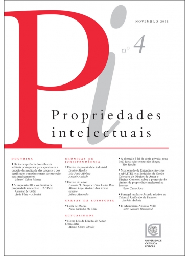 PROPRIEDADES INTELECTUAIS N. 4 (NOV. 2015)