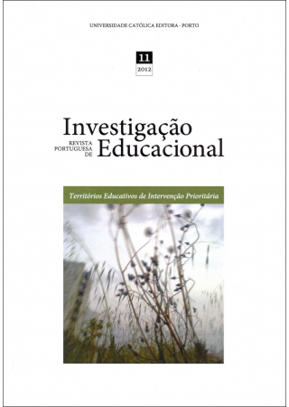 Revista Portuguesa de Investigação Educacional n. 11 (2012): Territórios educativos de intervenção prioritária